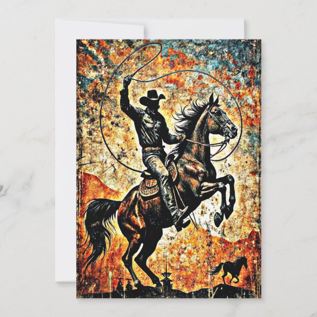 INVITACIÓN CAMINO EN COWBOY (Anverso)