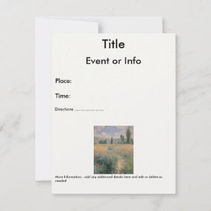 Invitación Camino Monet en la isla de San Martín, Vétheuil