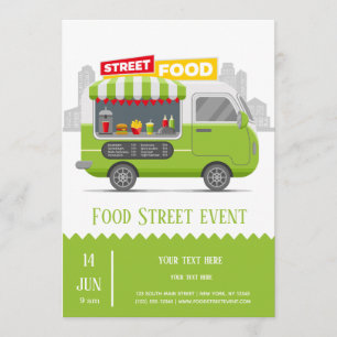 Invitación Camión de comida callejera