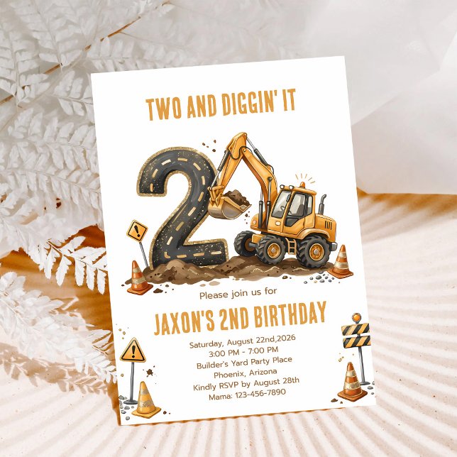 Invitación Camión de Construcción Cumpleaños 2 (Subido por el creador)