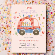 Camión de helados Casuales de divertidos niños cum