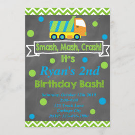 Invitación Camión de la basura