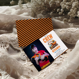 Invitación Camión de la tripulación de la construcción