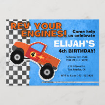 Camión de monstruo EXTREMO Boys fiesta de cumpleañ