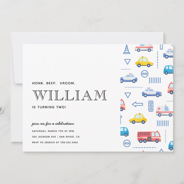 Invitación Camión de Transporte de la Ciudad Segunda Fiesta d (Anverso)