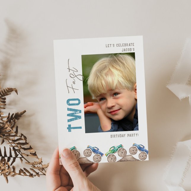 Invitación Camiones de Monstruo divertidos y juguetones Invit (Subido por el creador)