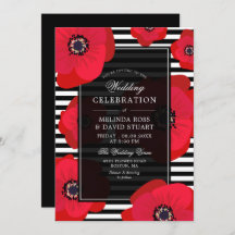 Camionetas y rayas - Boda negro y rojo