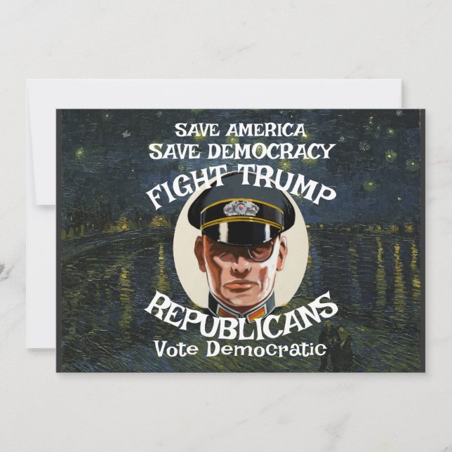 Invitación Camisa Partido Republicano Trump Graduación Boda J (Anverso)