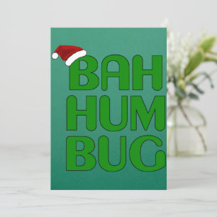 Invitación Camiseta Bah Humbug Navidad Arte-Navidad Humbug Sa