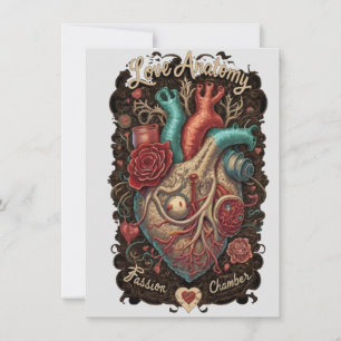 Invitación Camiseta de Anatomía de Amor - Cámara de Pasión y 
