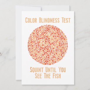Invitación Camiseta de color ciego - Prueba divertida de cegu
