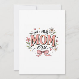 Invitación Camiseta de moda del Día de la Madre de la época d