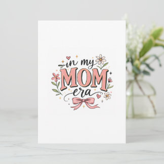 Invitación Camiseta de moda del Día de la Madre de la época d