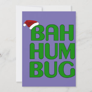 Invitación Camiseta de Navidad Bah Humbug Arte-Navidad Humbug