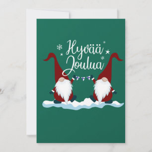 Invitación Camiseta de regalo de Finlandia de Feliz Navidad F