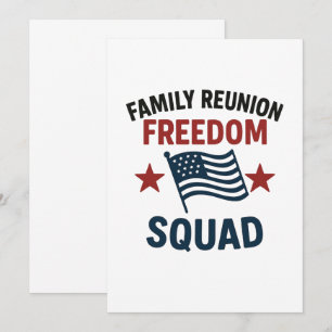 Invitación Camiseta de Reunión Familiar de Freedom Squad – Pa