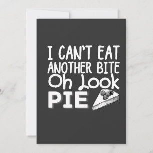 Invitación Camiseta No Puedo Comer Otro Bocado Oh Mira Tarta