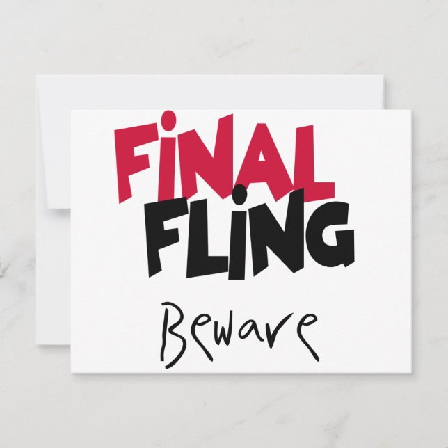Invitación Camisetas de bachillerato y regalos finales (Anverso)