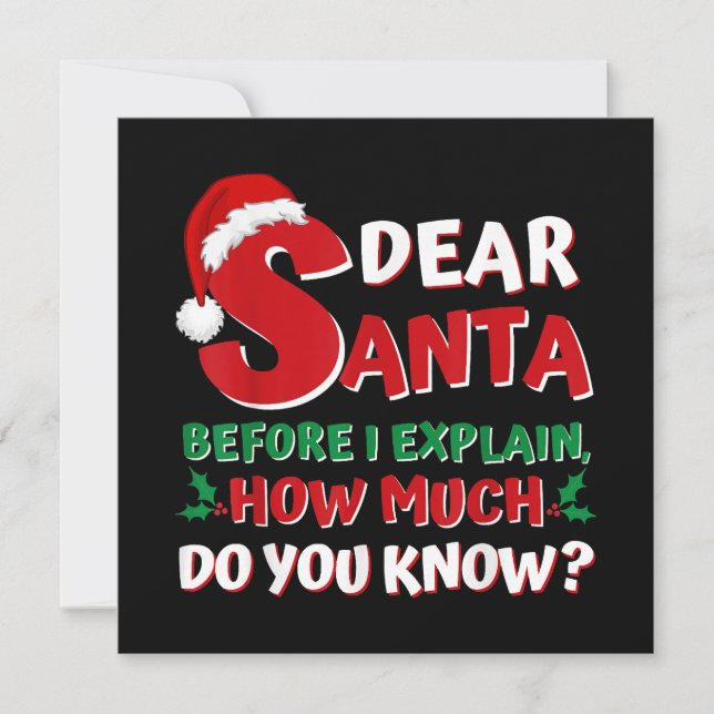 Invitación camisetas Navidades divertidos 2024 Niños Adultos  (Anverso)