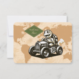 Invitación Camisetas Tri-Blend de tortuga de dibujos animados