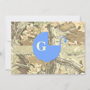Invitación Camo Elegant Baby Shower Invitation
