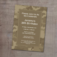 Camo Military Theme Party