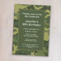 Camo Military Theme Party