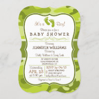 Camo verde, Baby Shower de camuflaje
