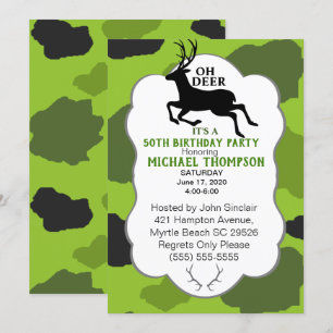 Invitación Camo y la fiesta de cumpleaños número 50 de los ve