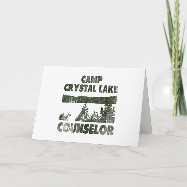 Invitación Camp Crystal Lake Counselor Halloween humorous (Anverso)