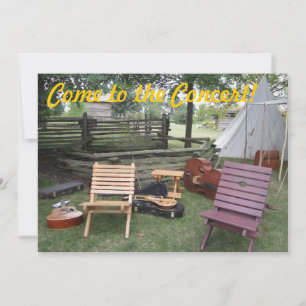 Invitación Campamento de bandas de músicos "¡Ven al concierto