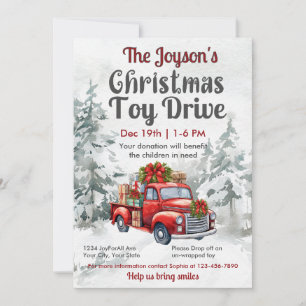 Invitación Campaña de Juguetes de Navidad para Familias o Emp
