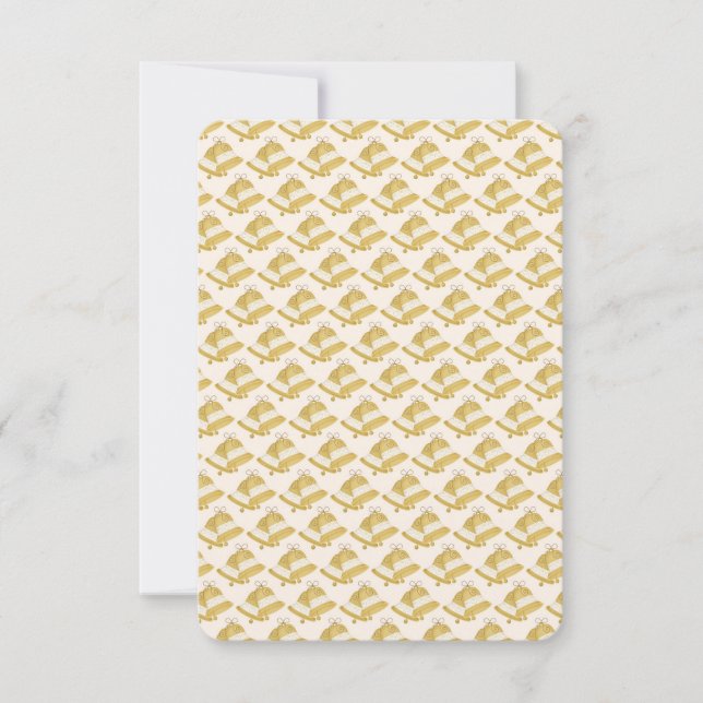 Invitación Campanas de boda (en blanco en el reverso) (Anverso)