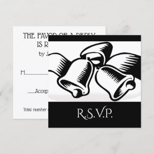 Invitación Campanas de boda RSVP