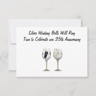 INVITACIÓN "CAMPANAS DE BODAS DE PLATA"
