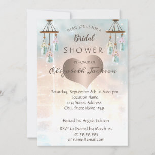 Invitación Campanas de viento elegantes y chic, regalo para d