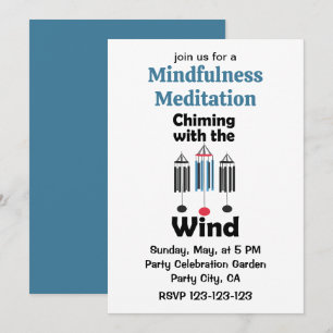 Invitación Campanas de Viento Sonando con la Meditación del V