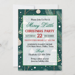 Invitación Campanas Navideñas Lindas Fiesta Navideña