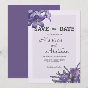 Invitación Campanula Flowers