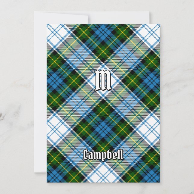 Invitación Campbell Dress Tartan (Anverso)