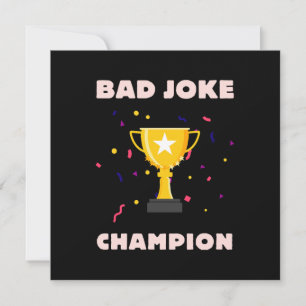 Invitación Campeón de chistes malos