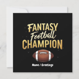 Invitación Campeón De Fantasía Dominó Como Un Pro