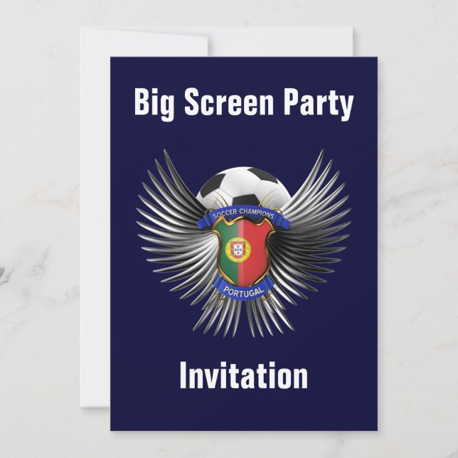 Invitación Campeón de fútbol de Portugal (Anverso)