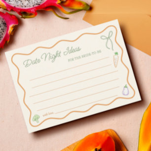 Invitación Campesinos comercializan Bridal Shower Date Noche 