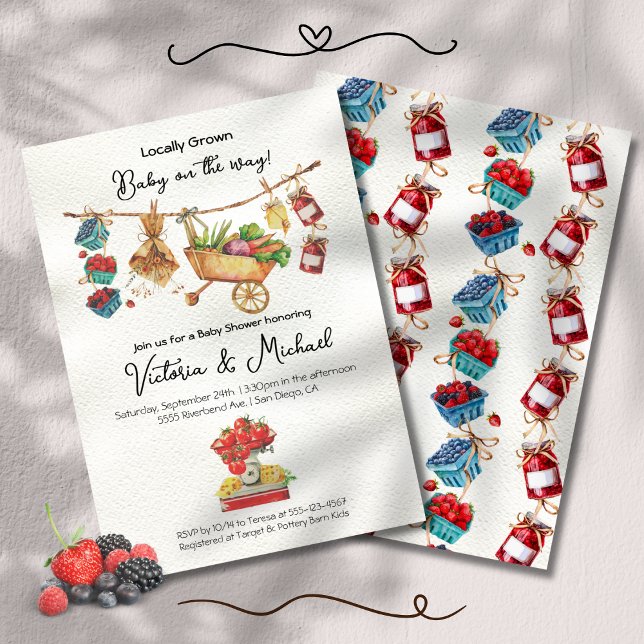 Invitación Campesinos comercializan la línea de ropa Baby Sho (Subido por el creador)