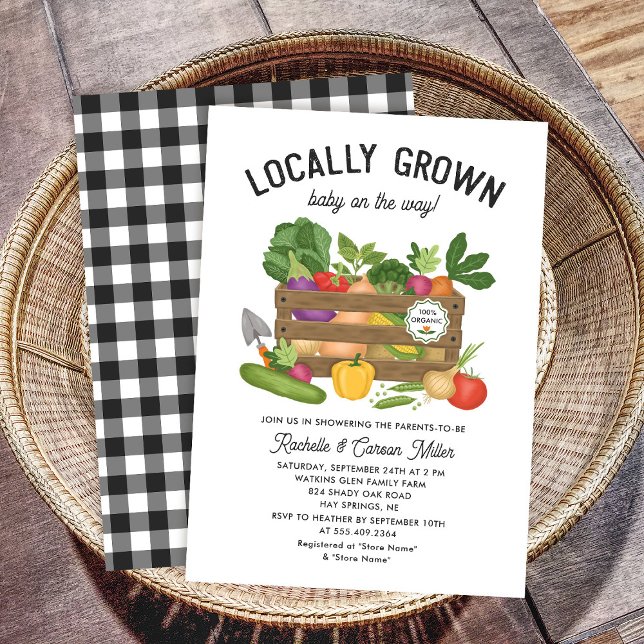 Invitación Campesinos cultivados localmente comercializan Bab (Subido por el creador)