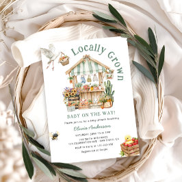 Invitación Campesinos cultivados localmente comercializan Bab