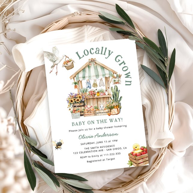 Invitación Campesinos cultivados localmente comercializan Bab (Subido por el creador)