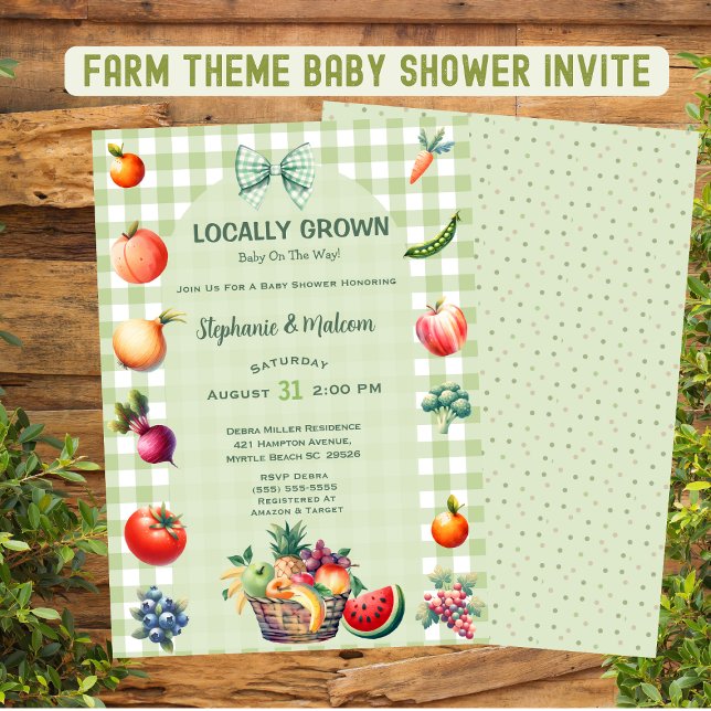 Invitación Campesinos cultivados localmente comercializan Bab (Subido por el creador)
