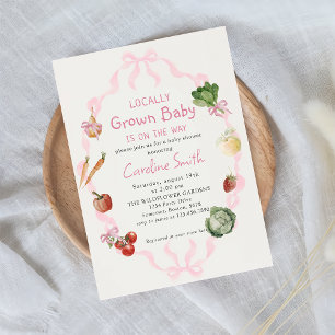 Invitación Campesinos cultivados localmente comercializan Bab